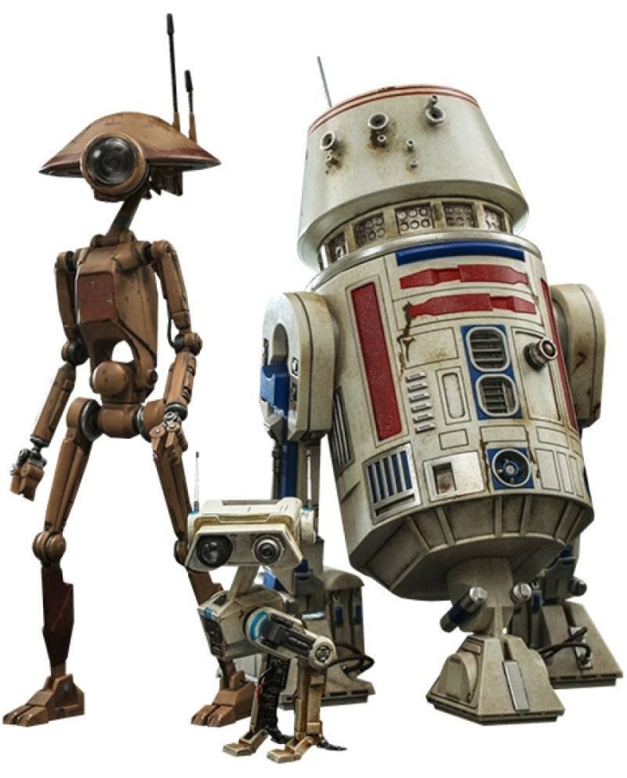 R5-D4, Pit Droid, & BD-72 Star Wars The Mandalorian Figuras 1/6