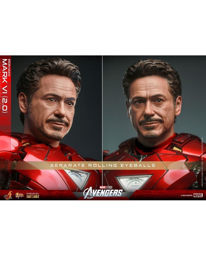 Iron Man Mark VI (2.0) Marvel Los Vengadores Figura Movie Masterpiece Diecast 1/6