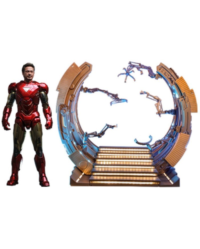 Iron Man Mark VI (2.0) with Suit-Up Gantry