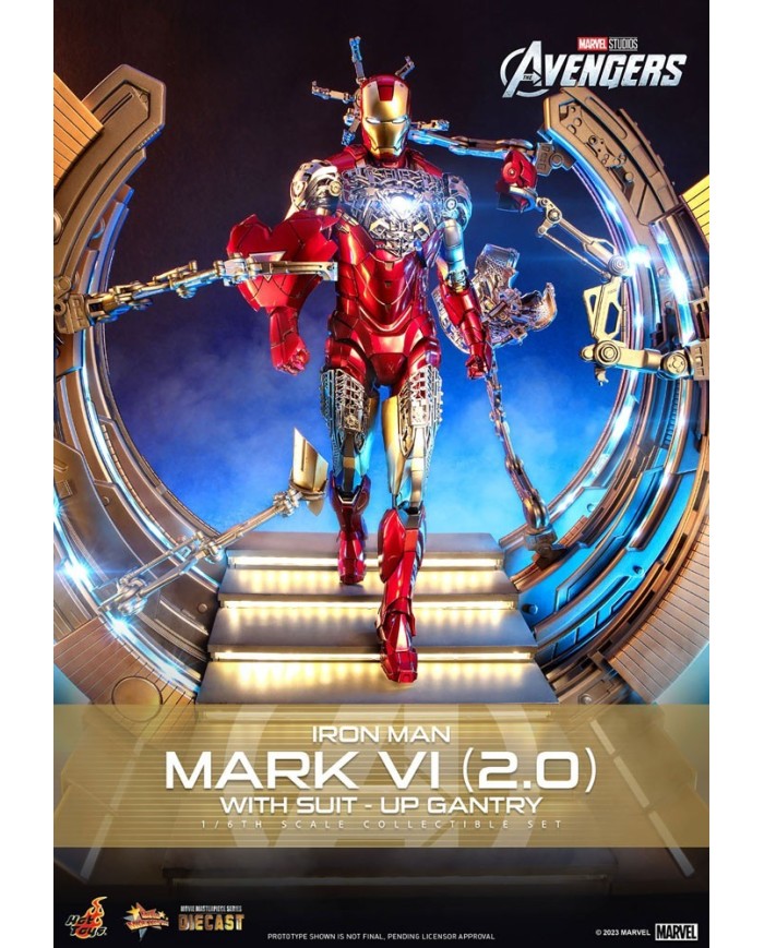 Iron Man Mark VI (2.0) with Suit-Up Gantry