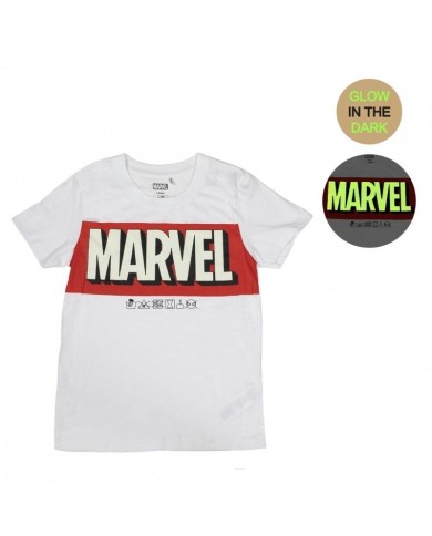 CAMISETA CORTA PREMIUM GLOW IN THE DARK MARVEL TALLA CAMISETA NIÑO TALLA 152 - 12 AÑOS