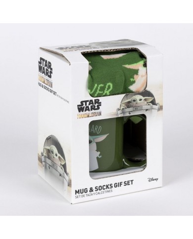 SET REGALO TAZA Y CALCETÍN THE MANDALORIAN TALLA 40-46