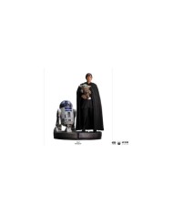 Luke Skywalker, R2-D2 & Grogu Star Wars The Mandalorian Estatua Legacy Replica 1/4