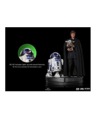 Luke Skywalker, R2-D2 & Grogu Star Wars The Mandalorian Estatua Legacy Replica 1/4