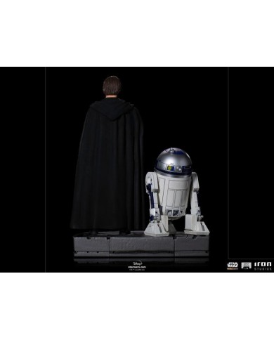Luke Skywalker, R2-D2 & Grogu Star Wars The Mandalorian Estatua Legacy Replica 1/4