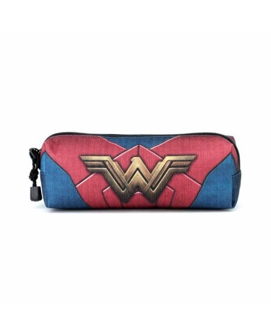 Wonder Woman Azul Oscuro Estuche Portatodo Cuadrado HS Wonder Woman Emblem