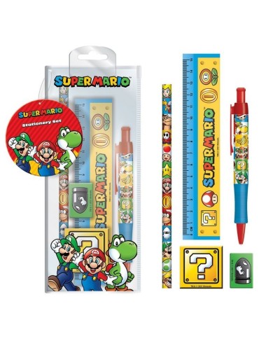 Super Mario Juego de 5 Piezas Para Escribir