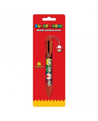 SUPER MARIO - BOLÍGRAFO MULTICOLOR 6 COLOUR