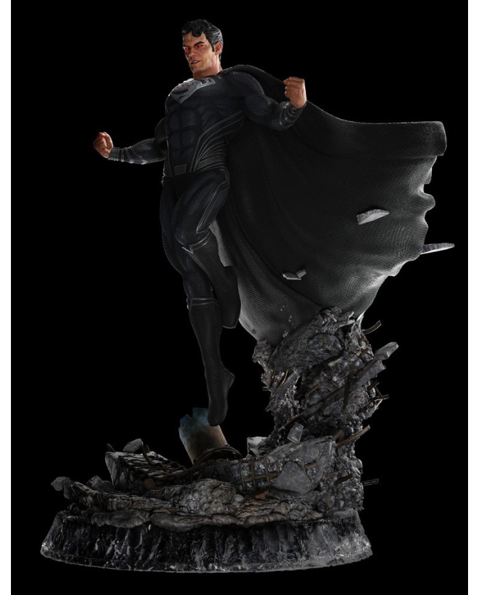 Superman Black Suit La Liga de la Justicia de Zack Snyder Estatua 1/4