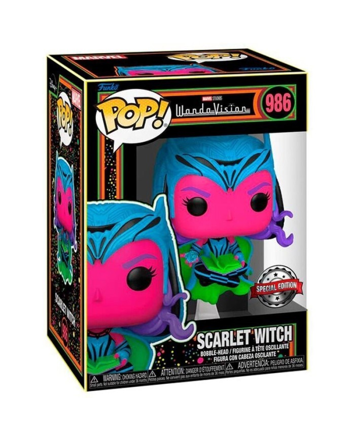 POP! Bobble-Head Marvel: WandaVision - Scarlet Witch (Blacklight)(Special Edition) - 986