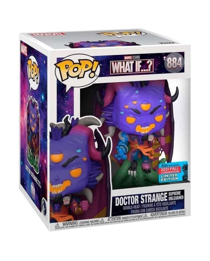 POP! Marvel: What If…? - Dr.Strange Supreme Unleashed (Limited Edition) - 6in Super Pop - 884