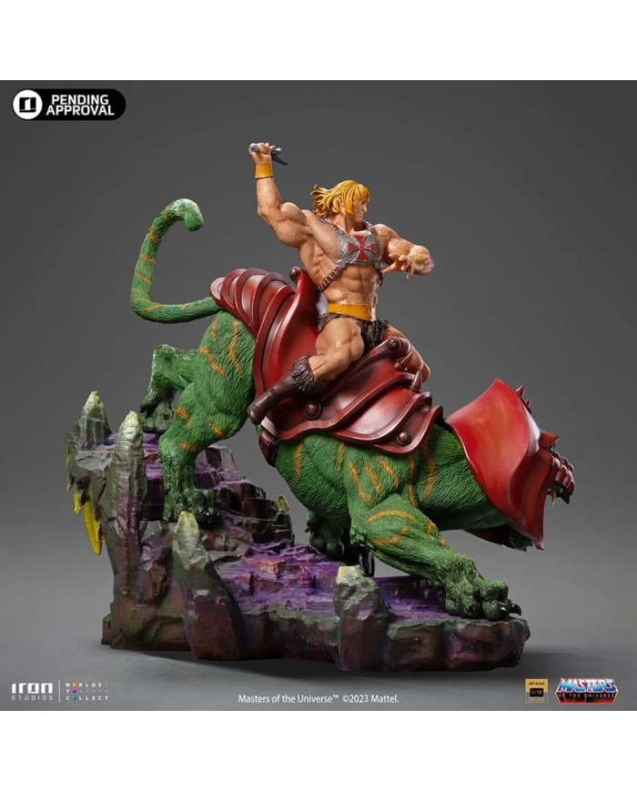 He-man and Battle Cat Masters of the Universe Estatua 1/10 Deluxe Art Scale