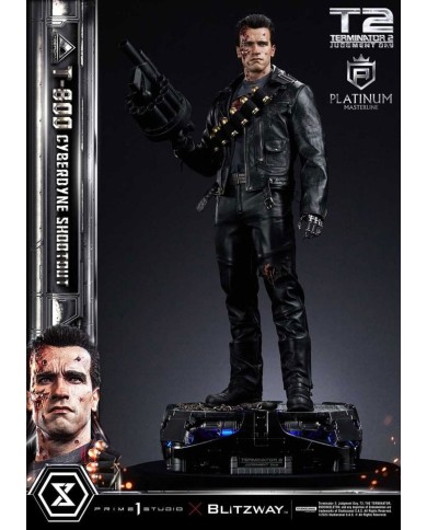 T-800 Cyberdyne Shootout - Terminator 2 Estatua Platimum Masterline Series 1/3