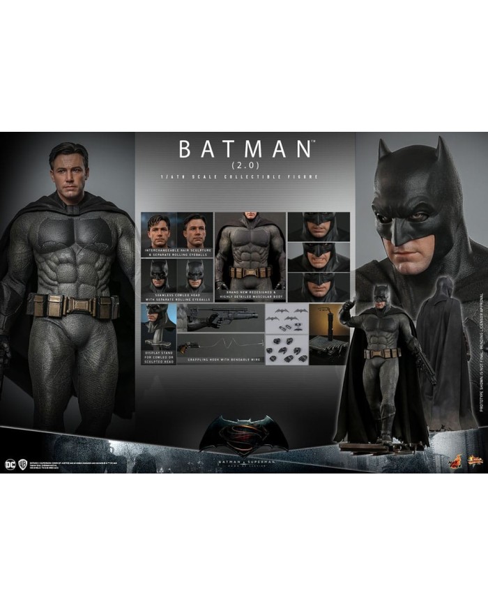 Batman 2.0 - Batman v Superman: El amanecer de la justicia Figura Movie Masterpiece 1/6