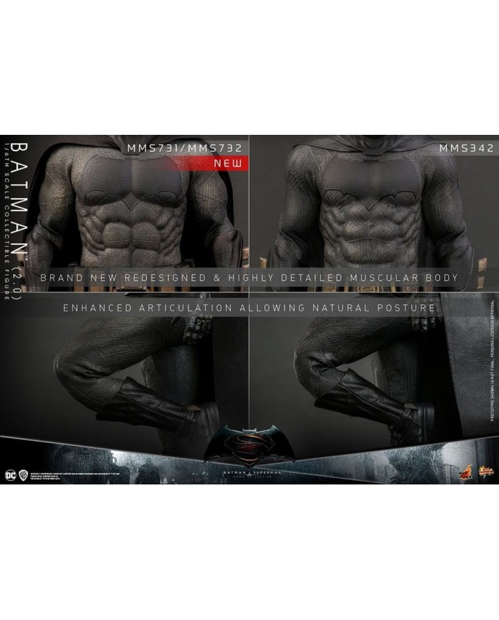 Batman 2.0 - Batman v Superman: El amanecer de la justicia Figura Movie Masterpiece 1/6