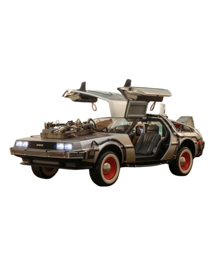DeLorean Time Machine Regreso al Futuro III Vehículo Movie Masterpiece 1/6