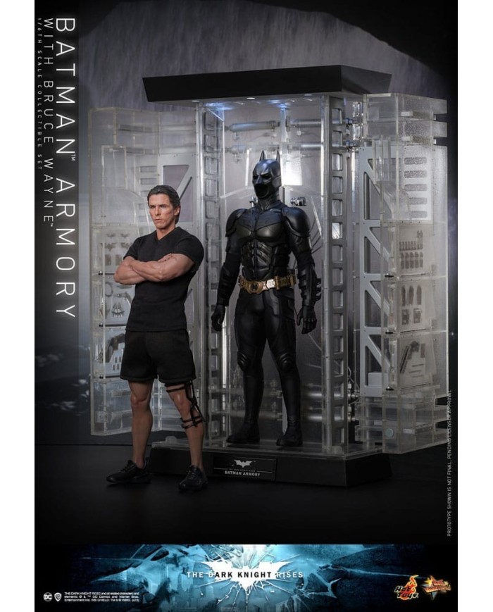 Batman Armory with Bruce Wayne El caballero oscuro: La leyenda renace Figuras y Diorama Movie Masterpiece 1/6