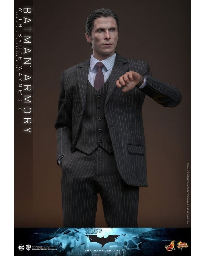 Batman Armory with Bruce Wayne (2.0) El caballero oscuro Figuras y Diorama Movie Masterpiece 1/6