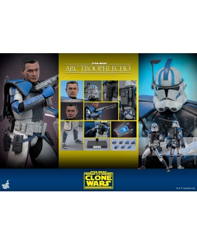 Arc Trooper Echo Star Wars:: The Clone Wars Figura 1/6