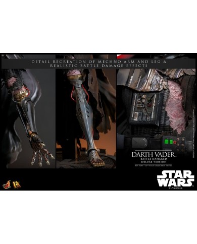 Darth Vader (Battle Damaged) Deluxe Version Star Wars Figura 1/6
