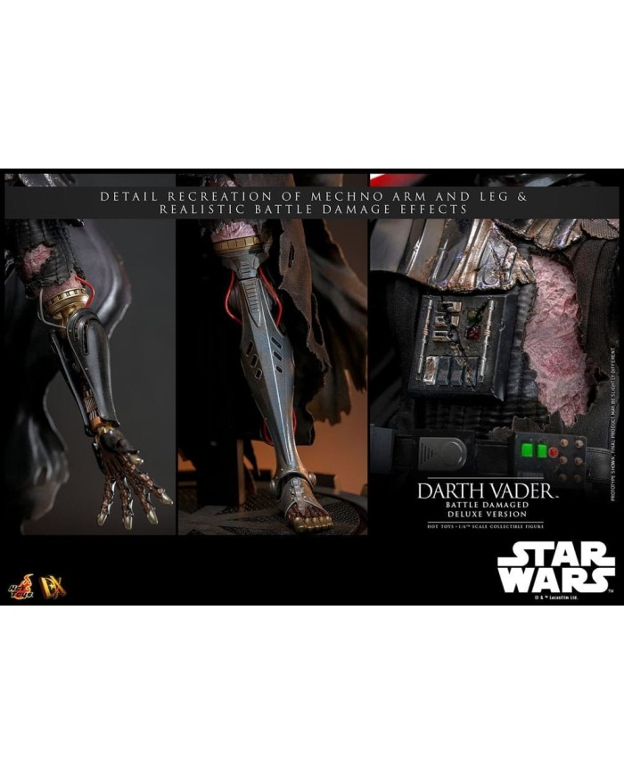 Darth Vader (Battle Damaged) Deluxe Version Star Wars Figura 1/6