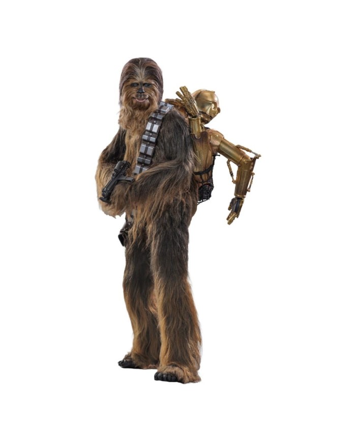 Chewbacca with Disassembled C-3PO - Star Wars Episode V Figura Movie Masterpiece 1/6
