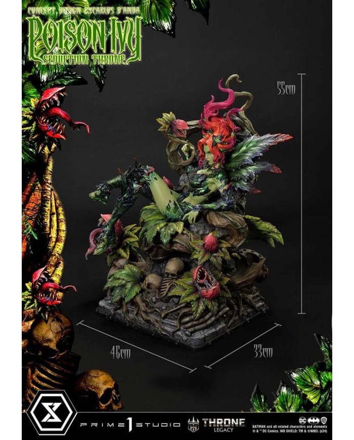 Throne Legacy Collection Batman Poison Ivy Seduction Throne Deluxe Bonus Version DC Comics Estatua 1/4