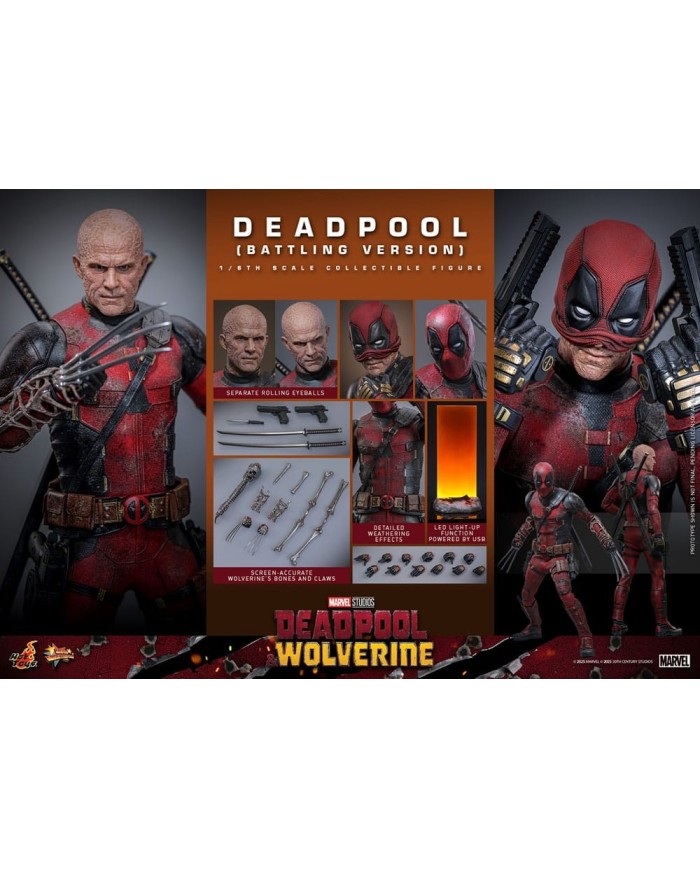 Deadpool (Battling Version) - Deadpool & Wolverine Movie Masterpiece 1/6