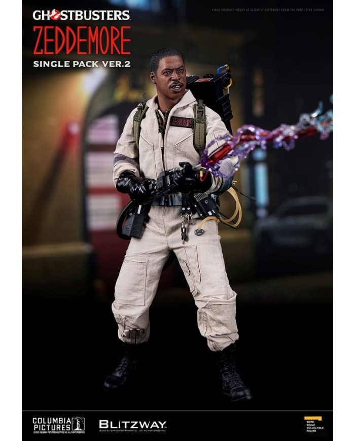Winston Zeddemore Ver. 2 Los Cazafantasmas Figura Premium UMS 1/6