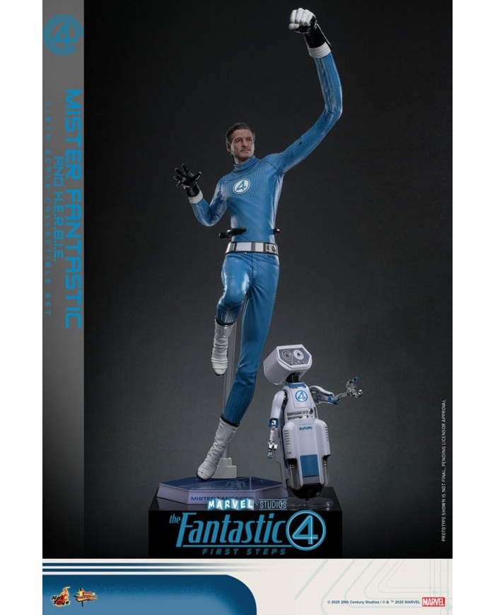 Mister Fantastic & H.E.R.B.I.E. Los Cuatro Fantásticos: primeros pasos Pack de 2 Figuras Movie Masterpiece 1/6