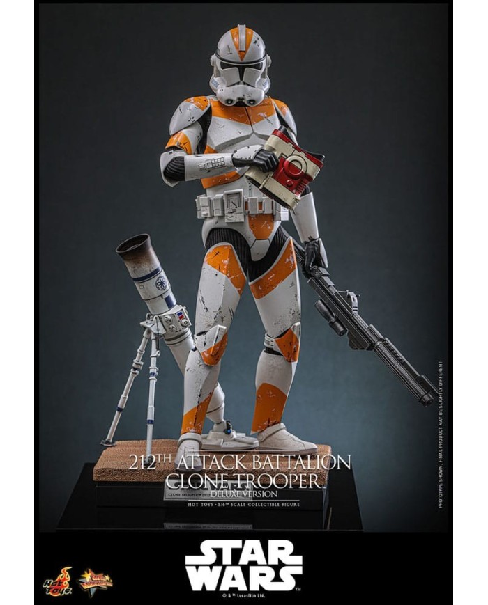 212th Attack Battalion Clone Trooper Deluxe Version Star Wars: The Clone Wars Figura 1/6