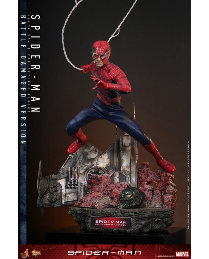 Spider-Man Battle Damaged Version Figura Movie Masterpiece 1/6