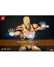 Iron Man Mark III (Golden & Copper Gold Version) Hot Toys Exclusive Iron Man Movie Masterpiece Diecast Action Figure 1/6