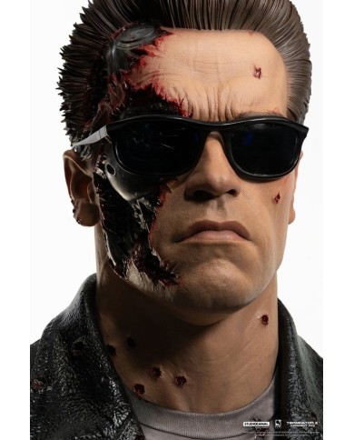 T-800 Model 101 Battle Damaged Art Mask Terminator 2 Replik 1/1
