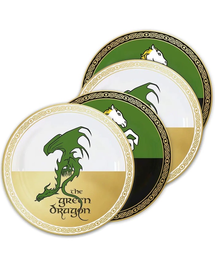 Set de 4 platos Taverna - El Señor de los Anillos