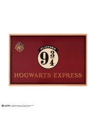 Placa de aluminio Plataforma 9 ¾ - Harry Potter