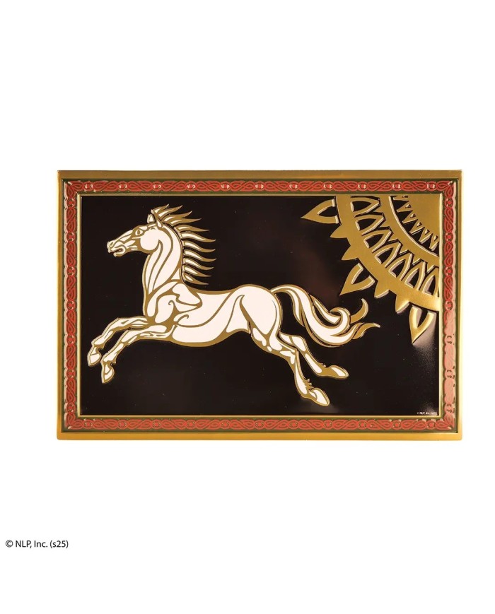 Placa de aluminio - Bandera de Rohan – El Señor de los Anillos