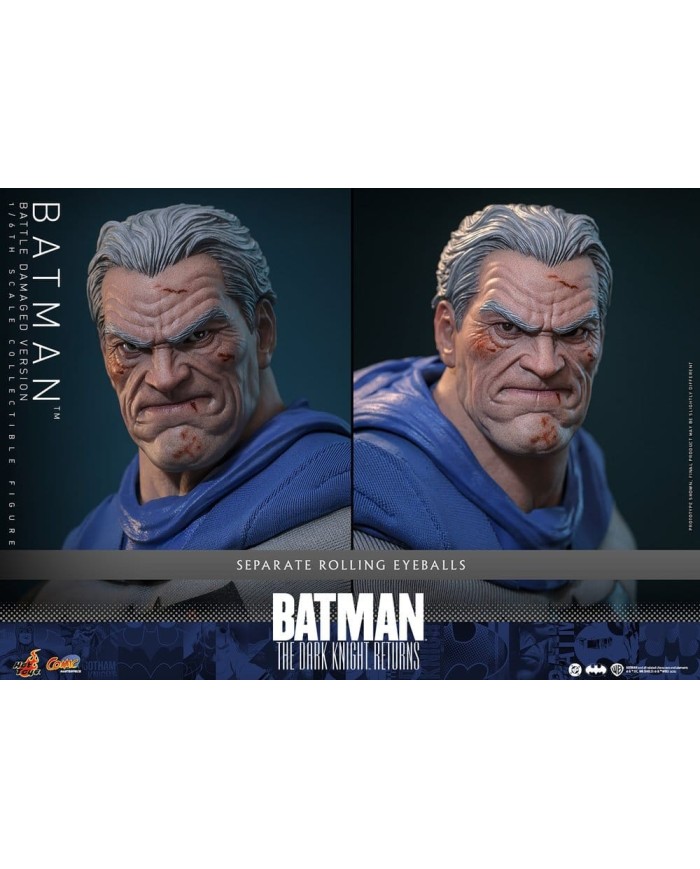Batman (Battle Damaged Version) Batman: The Dark Knight Returns Figura Comic Masterpiece 1/6