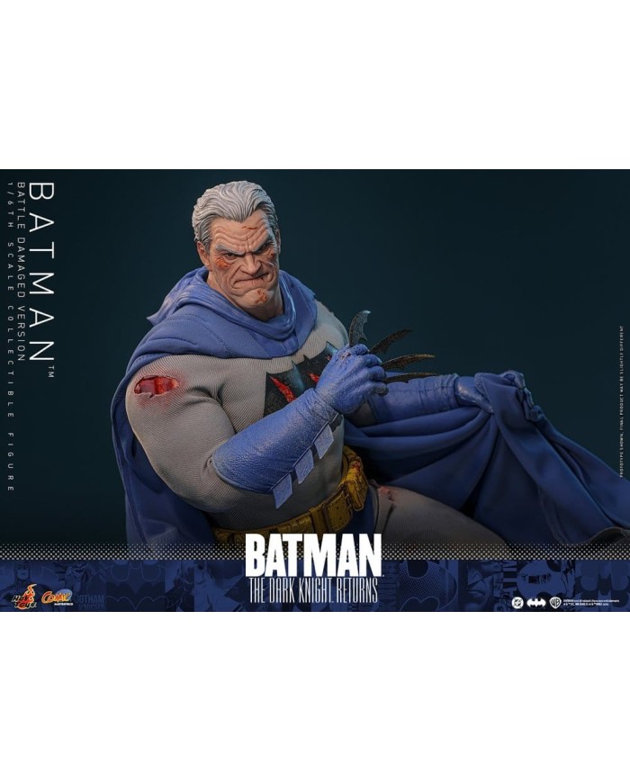 Batman (Battle Damaged Version) Batman: The Dark Knight Returns Figura Comic Masterpiece 1/6