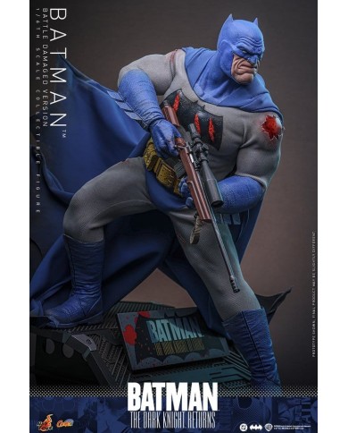Batman (Battle Damaged Version) Batman: The Dark Knight Returns Figura Comic Masterpiece 1/6