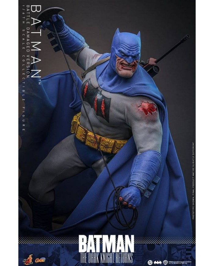 Batman (Battle Damaged Version) Batman: The Dark Knight Returns Figura Comic Masterpiece 1/6