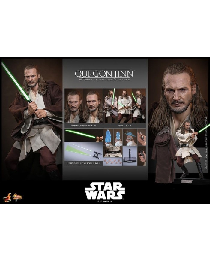 Qui-Gon Jinn (Collector Edition) Star Wars Movie Masterpiece Figura 1/6