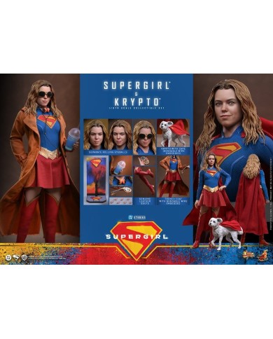 Supergirl & Krypto DC Comics Movie Masterpiece Set de Figuras