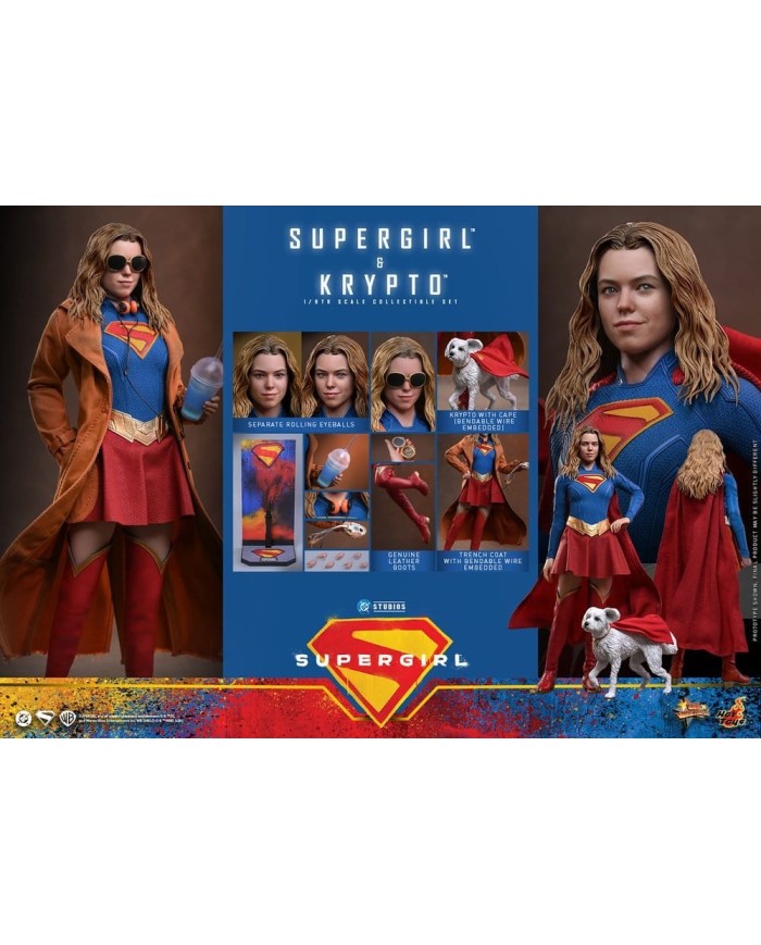 Supergirl & Krypto DC Comics Movie Masterpiece Set de Figuras