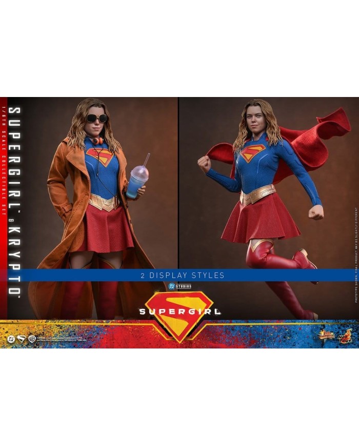 Supergirl & Krypto DC Comics Movie Masterpiece Set de Figuras