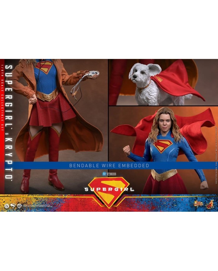 Supergirl & Krypto DC Comics Movie Masterpiece Set de Figuras