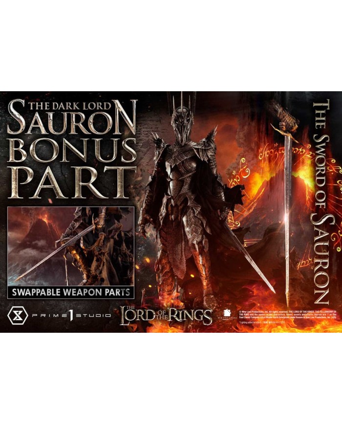 The Dark Lord Sauron Bonus Version El Señor de los Anillos Estatua Museum Masterline Series 1/3