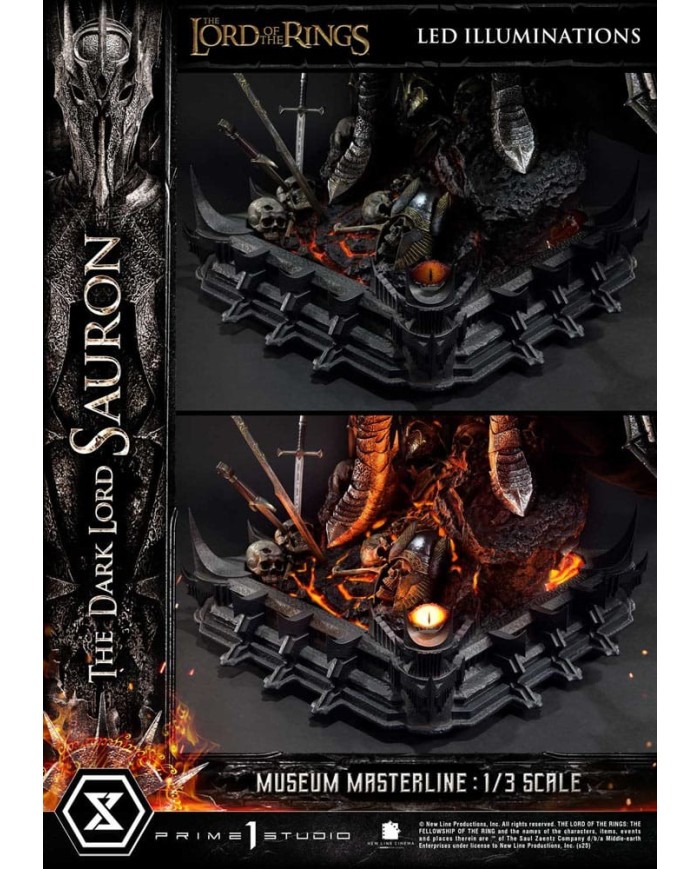 The Dark Lord Sauron Bonus Version El Señor de los Anillos Estatua Museum Masterline Series 1/3