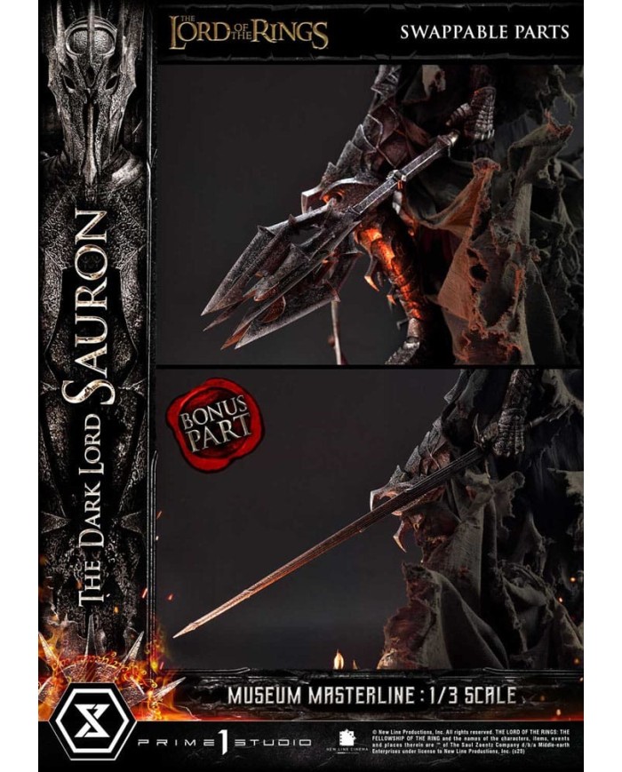 The Dark Lord Sauron Bonus Version El Señor de los Anillos Estatua Museum Masterline Series 1/3