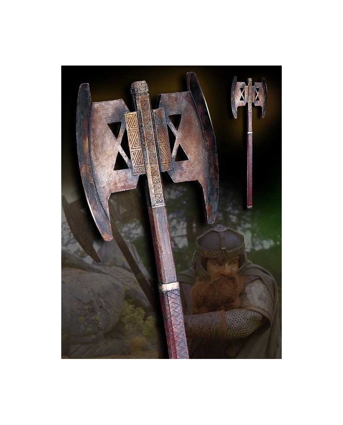 El Señor de los Anillos Réplica 1/1 Hacha de Gimli